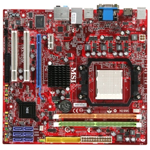7549-030 MSI Socket AM2+ AMD 780G + SB700 Chipset AMD Phenom/ AMD Athlon/ AMD Sempron Processors Support DDR2 4x DIMM 5x SATA2 3.0Gb/s Micro-ATX Motherboard (Refurbished)