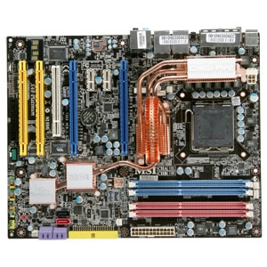 7353-050 MSI X48 Platinum Socket LGA 775 Intel X48 + ICH9R Chipset Core 2 Duo/ Core 2 Extreme/ Core 2 Quad/ Celeron 400 Sequence/ Pentium 4/ Pentium 4 Extreme Edition/ Pentium Extreme Edition/ Pentium D Processors Support DDR3 4x DIMM 6x SATA2 3.0Gb/s ATX Motherboard (Refurbished)