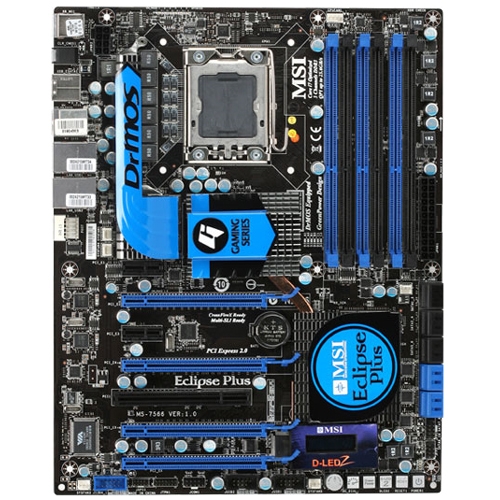 MS-7566-002 MSI Socket LGA 1366 Intel X58 Express Chipset Desktop Motherboard (Refurbished)