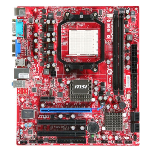 740GTM-P21 MSI Socket AM2+ AMD 740G + SB710 Chipset AMD Phenom II X4/ Phenom II X3/ Phenom II X2/ Phenom X4/ Phenom X3/ AMD Athlon II X4/ Athlon II X3/ Athlon II X2/ Athlon/ AMD Sempron Processors Support DDR2 2x DIMM 4x SATA2 3.0Gb/s Micro-ATX Motherboard (Refurbished)