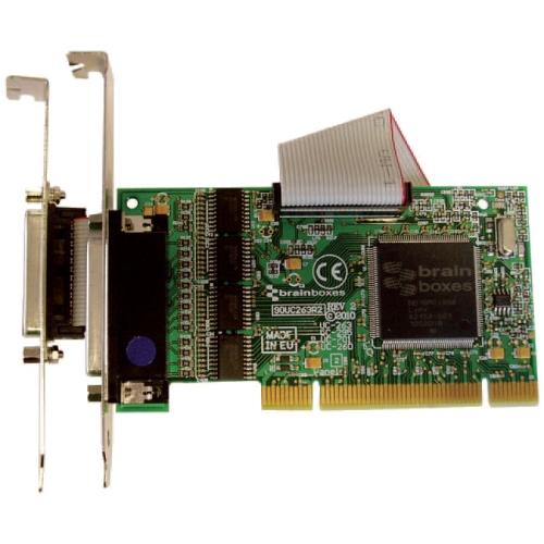 UC-295 Brainboxes 4-Port RS-232 Serial DB-9 9-Pin PCI Serial Card with LPT Parallel Port