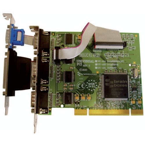 UC-414 Brainboxes PCI 3.0 Serial/Parallel Combo Adapter
