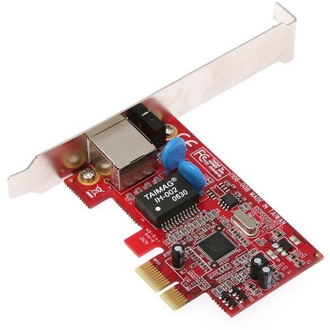 RC-401-EX Rosewill Single-Port RJ-45 1Gbps 10/100/1000Base-T PCI Express Twisted Pair Low-profile Gigabit Ethernet Network Adapter