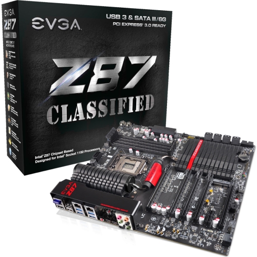 152-HW-E878-KR EVGA Z87 Classified Desktop Motherboard Intel Z87 Express Chipset Socket H3 LGA-1150 Retail Pack (Refurbished)