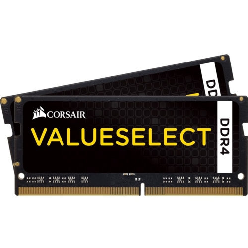 CMSO16GX4M2A2133C15 Corsair ValueSelect 16GB Kit (2 X 8GB) PC4-17000 DDR4-2133MHz non-ECC Unbuffered CL15 (15-15-15-36) 260-Pin SoDimm 1.2V Memory