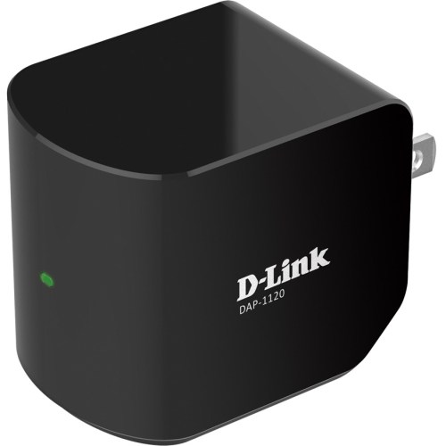DAP-1120 D-Link Wireless Range Extender Wireless N300 Push Button Setup Black (Refurbished)