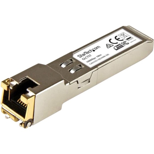GLCT10PKST StarTech 1Gbps 1000Base-T Copper 100m RJ-45 Connector SFP Transceiver (10-Pack) for Cisco GLC-T Compatible