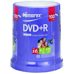 32025623 Imation Memorex 4.7GB 16x DVD-R Optical Media (100-Pack)