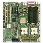 MBD-X6DHE-G2-O SuperMicro X6DHE-G2 Dual Socket FC-mPGA4 Intel E7520 Chipset Dual Intel Xeon Processors Support DDR2 8x DIMM 2x SATA Extended-ATX Server Motherboard (Refurbished)