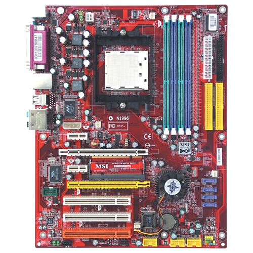 7185-020 MSI K8N SLI-F Socket 939 Nvidia nForce4 SLI Chipset AMD Athlon 64 FX / Athlon 64 / Sempron Processors Support DDR 4x DIMM 4x SATA 3.0Gb/s ATX Motherboard (Refurbished)