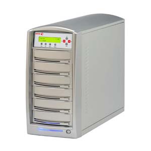 VP4690-XRDUP-5LS Vinpower Digital 1:5 CD/DVD Duplicator Standalone DVD-ROM, DVD-Writer 40x CD-R, 10x DVD-R, 10x DVD+R, 20x DVD-R, 20x DVD+R 32x CD-RW, 6x DVD-R/RW, 8x DVD+R/RW USB