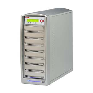 VP4690-XRDUP-7LS Vinpower Digital 1:7 CD/DVD Duplicator Standalone DVD-ROM, DVD-Writer 10x DVD+R, 10x DVD-R, 20x DVD-R, 20x DVD+R, 40x CD-R 6x DVD-R/RW, 8x DVD+R/RW, 32x CD-RW USB