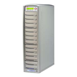 VP4690-XRDUP-15LS Vinpower Digital 1:15 CD/DVD Duplicator Standalone DVD-ROM, CD-Writer 10x DVD+R, 10x DVD-R, 20x DVD-R, 20x DVD+R, 40x CD-R 6x DVD-R, 8x DVD+R/RW, 32x CD-RW USB