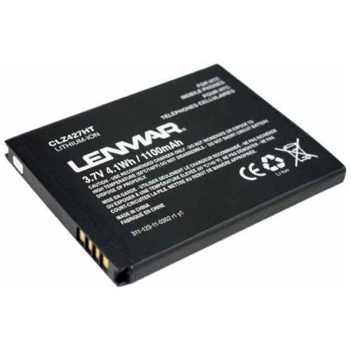 CLZ427HT Lenmar Replacement Battery for HTC My Touch, ThunderBolt 4G Cellular Phones 1100 mAh Lithium Ion (Li-Ion) 3.7 V DC (Refurbished)