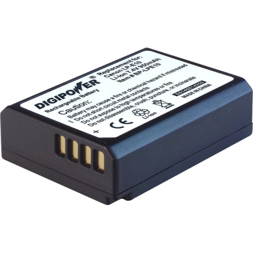 BP-LPE10 DigiPower Digital Camera Battery, Replacement for Canon LP-E10 Battery Pack 950 mAh Lithium Ion (Li-Ion) 7.4 V DC 1 Pack (Refurbished)