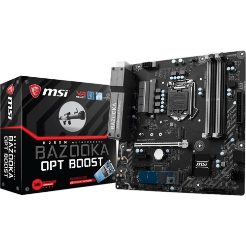 B250M PRO OPT BOOST MSI Socket LGA 1151 Intel B250 Chipset 7th/6th Generation Core i7 / i5 / i3 / Pentium / Celeron Processors Support DDR4 2x DIMM 6x SATA 6.0Gb/s Micro-ATX Motherboard (Refurbished)