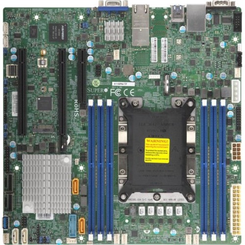 MBD-X11SPM-TF-O SuperMicro X11SPM-TF Socket LGA 3647 Intel C622 Chipset 2nd Generation Intel Xeon Scalable Processors Support DDR4 6x DIMM 12x SATA3 6.0Gb/s Micro-ATX Server Motherboard (Refurbished)