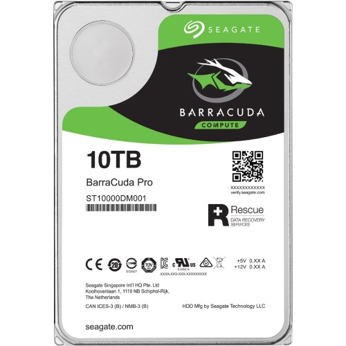 ST10000DM001 Seagate Barracuda Pro 10TB 7200RPM SATA 6Gbps 256MB Cache (512e) 3.5-inch Internal Hard Drive