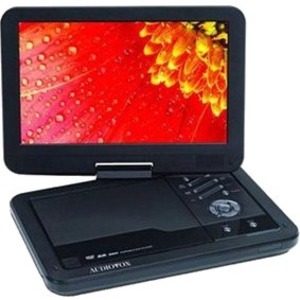 DS2038 "VOXX Electronics Portable DVD Player 10 Display 1024 x 600 Black DVD-R, CD-R JPEG DVD Video 16:9 CD-DA, MP3 1 x Headphone Port(s) Lithium Polymer (Li-Polymer) 2 Hour (Refurbished)"
