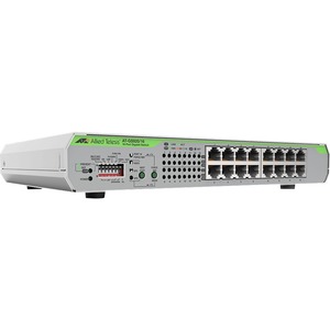 AT-GS920/16-10 Allied Telesis 16-Port 10/100/1000T UnManaged Switch With Internal PSU - 16 Ports - Gigabit Ethernet - 10/100/1000Base-T - 2 Layer Supported - Power Supply - Twisted Pair - Desktop, Rack-mountable,  (Refurbished)
