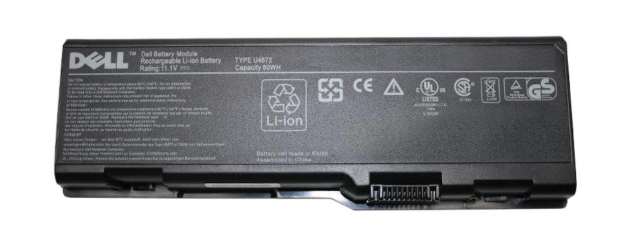 0C5974 Dell 9-Cell 11.1V 6600mAh 80WHr Lithium-Ion Battery for Inspiron 6000, 9200, 9400, E1705, XPS M170, M1710 Gen2 (Refurbished)
