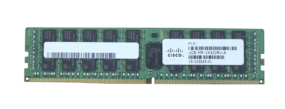 15-103025-01 Cisco 32GB PC4-17000 DDR4-2133MHz Registered ECC CL15 288-Pin DIMM 1.2V Dual Rank Memory Module