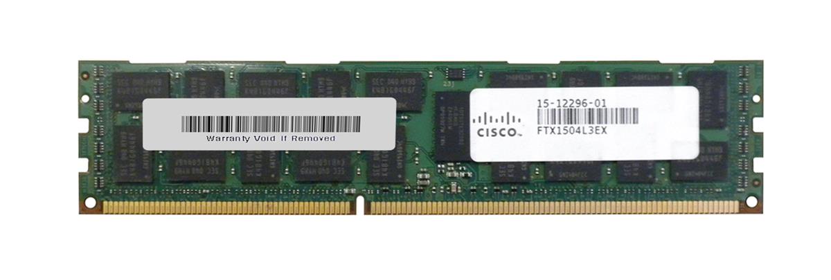 15-12296-01 Cisco 4GB PC3-10600 DDR3-1333MHz ECC Registered CL9 240-Pin DIMM 1.35V Low Voltage Dual Rank Memory Module
