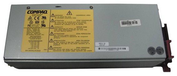 283608-001 Compaq 225-Watts AC Redundant Hot Swap Power Supply for ProLiant 1200 1600 1850 Servers
