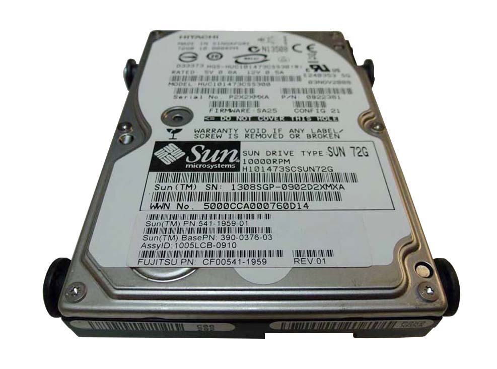 390-0376 Sun 73GB 10000RPM SAS 3Gbps 16MB Cache 2.5-inch Internal Hard Drive for SPARC Enterprise and Fire Servers V245 V445 X4150