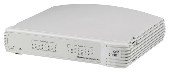 3C16792B 3Com 16-Ports OfficeConnect 10/100Mbps Network Switch (Refurbished)