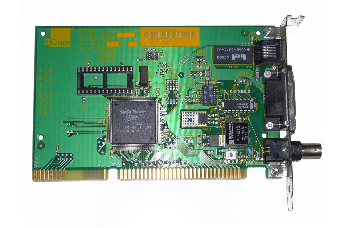 3C509B-C 3Com EtherLink III Single-Port RJ-45 10Mbps 10Base-2/10Mbps 10Base-T Ethernet BNC ISA Combo Network Adapter