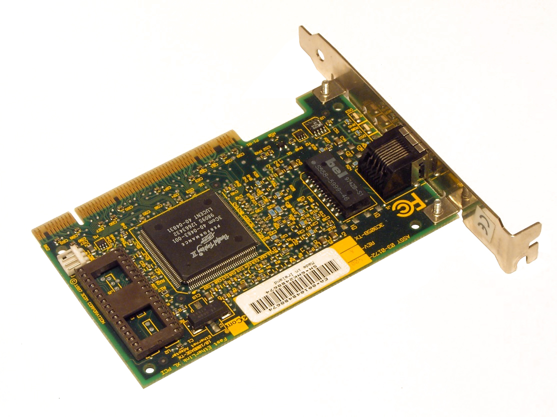 3C905B-TPO 3Com Fast EtherLink Single-Port RJ-45 100Mbps 10Base-T/100Base-TX Fast Ethernet PCI Network Adapter