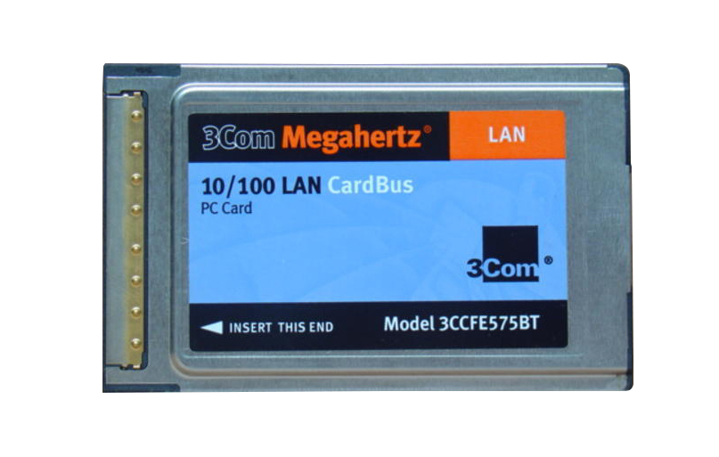 3CCFE575BTNC 3Com Megahertz RJ-45 100Mbps 10Base-T/100Base-TX Ethernet CardBus LAN PC Card for HP Compatible