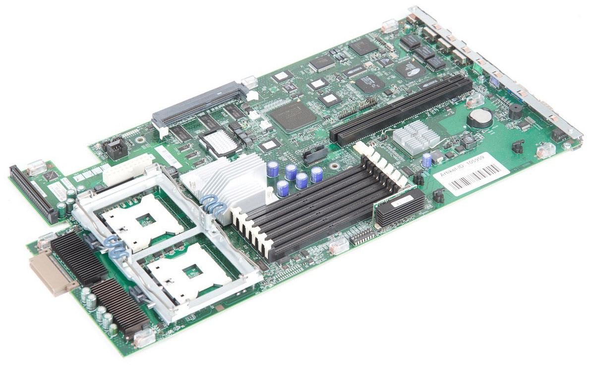 409741-001 HP System Board (MotherBoard) with CPU Cage for ProLiant DL360 G4P Server (Refurbished)