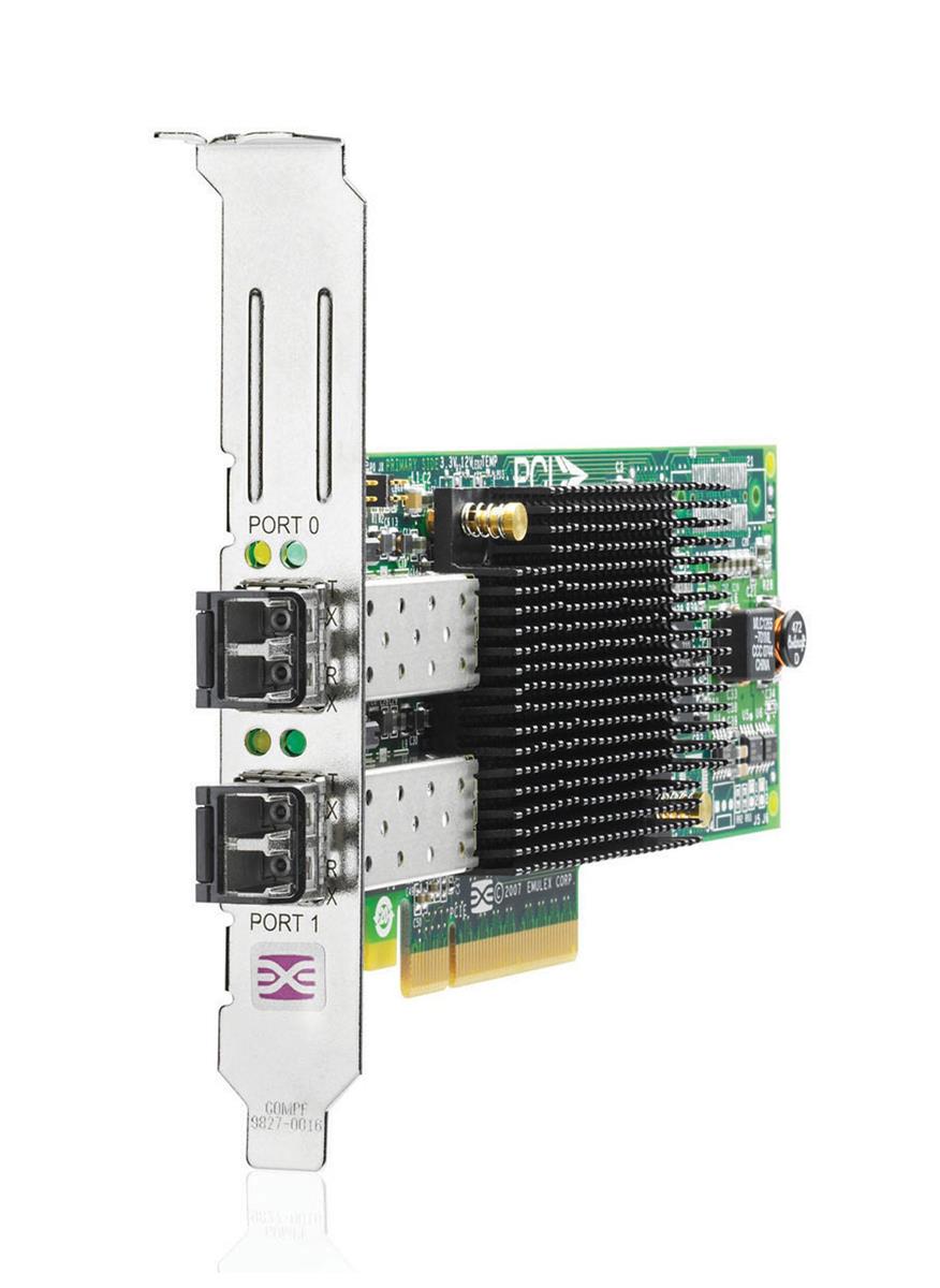 489193-001 HP StorageWorks 82E 8GB PCI-Express Dual-Port Fibre Channel (Short Wave) Host Bus Adapter