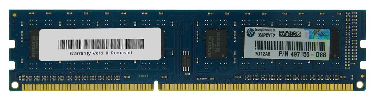 497156-D88 HP 1GB DDR3 PC10600 Memory