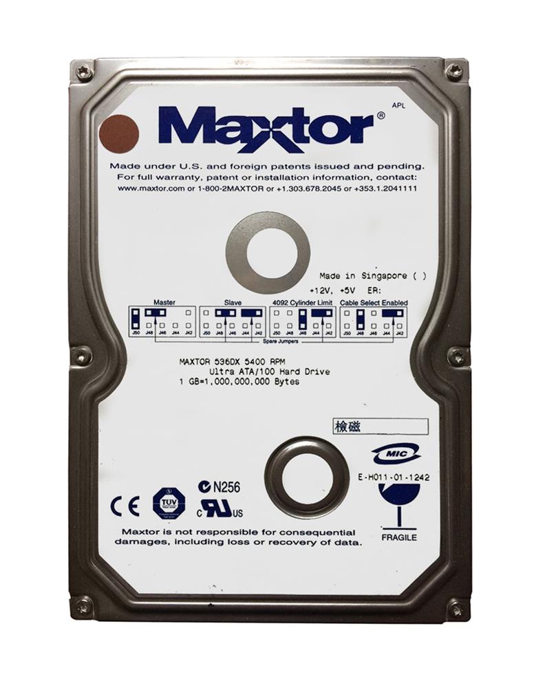 4W100H6-261341 Maxtor DiamondMax 536DX 100GB 5400RPM ATA-100 2Mb Cache 3.5-inch Internal Hard Drive