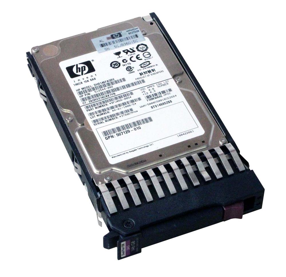 512544-002 HP 146GB 15000RPM SAS 6Gbps Dual Port Hot Swap 2.5-inch Internal Hard Drive