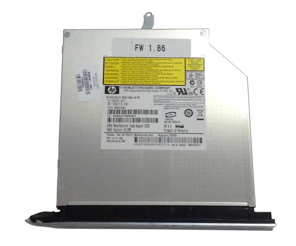 518425-4C1 HP Blu-Ray DVD-RW SuperMulti Double-Layer LightScribe SATA Optical Disk Drive