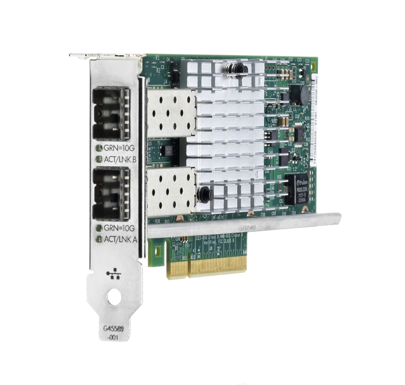 669279-001 HP 560SFP+ Dual-Ports SFP+ 10Gbps Gigabit Ethernet PCI Express 2.0 x8 Network Adapter