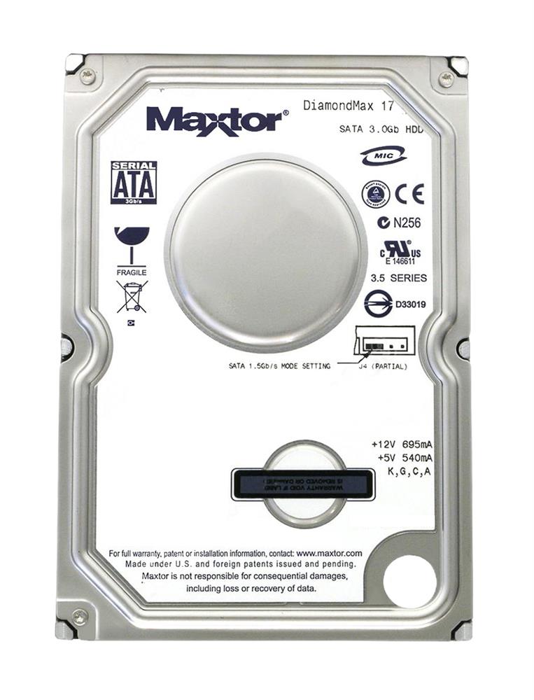 6G160E0 Maxtor DiamondMax 17 160GB 7200RPM SATA 3Gbps 8MB Cache 3.5-inch Internal Hard Drive