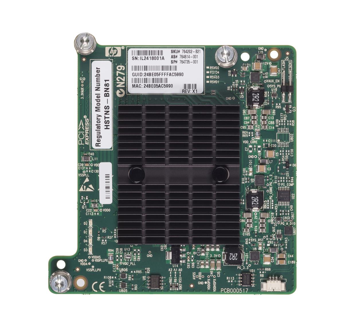 764282-B21 HP InfiniBand FDR Dual-Ports QSFP 56Gbps Gigabit Ethernet PCI Express 3.0 x8 Network Adapter