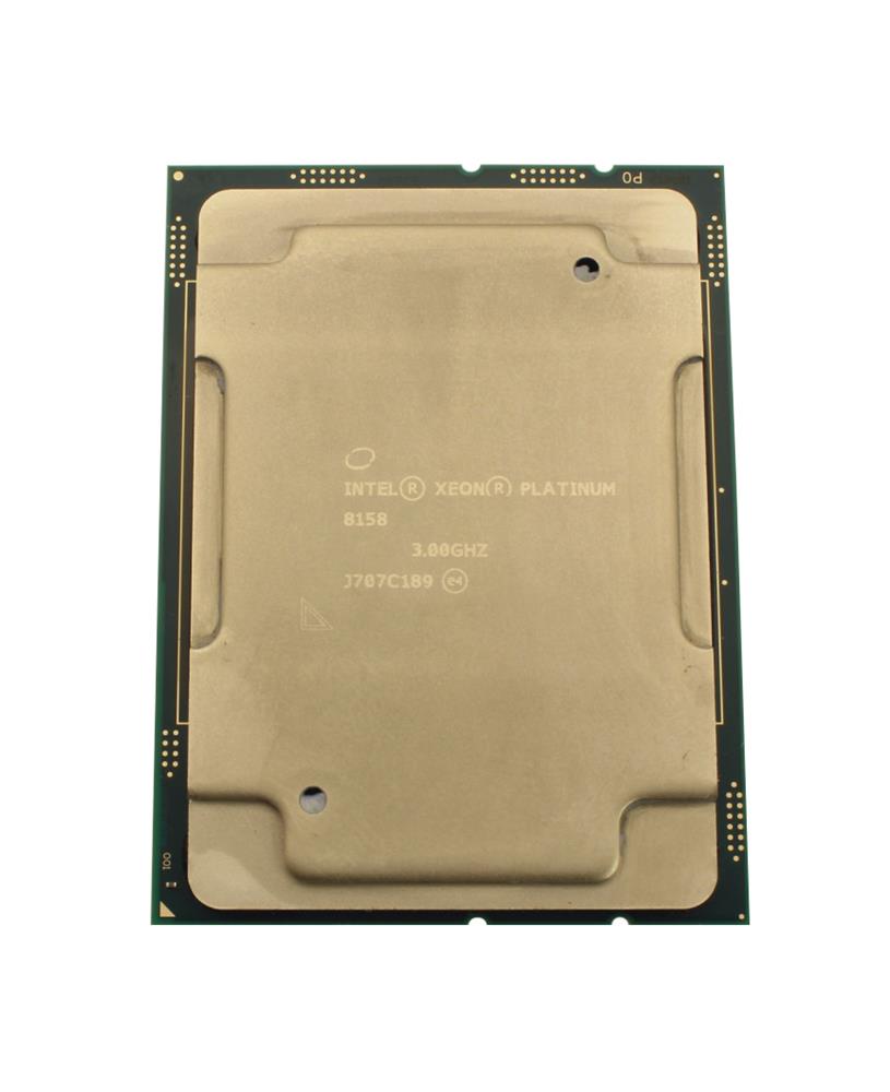 877035-B21 HPE 3.00GHz 24.75MB L3 Cache Socket LGA 3647 Intel Xeon Platinum 8158 12-Core Processor Upgrade for ProLiant XL450 Gen10 Server