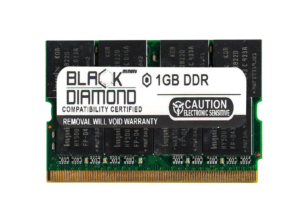 BD1G333MM10 Black Diamond 1GB PC2700 DDR-333MHz non-ECC Unbuffered CL2.5 172-Pin Micro-DIMM Memory Module