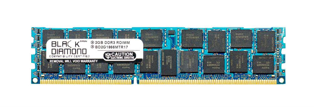 BD2G1866MTR17 Black Diamond 2GB PC3-14900 DDR3-1866MHz ECC Registered CL13 240-Pin DIMM Single Rank Memory Module