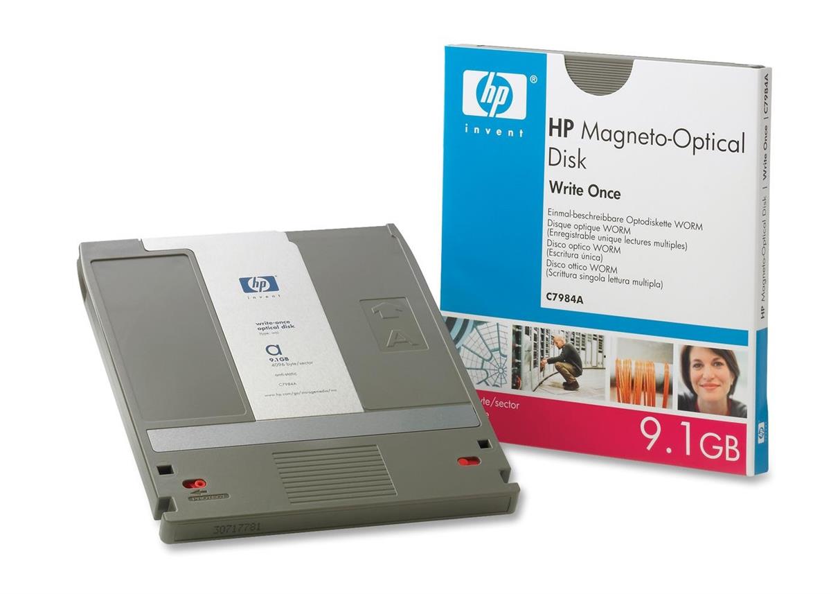 C7984A HP 5.25-inch Magneto Optical Media WORM 9.1GB 5.25-inch 14x