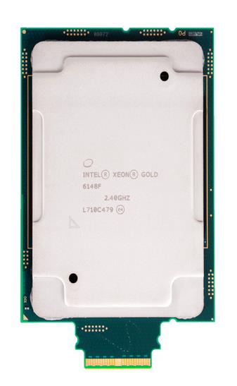 CD8067303593800 Intel Xeon Gold 6148F 20-Core 2.40GHz 10.40GT/s UPI 27.5MB L3 Cache Socket LGA3647 Processor