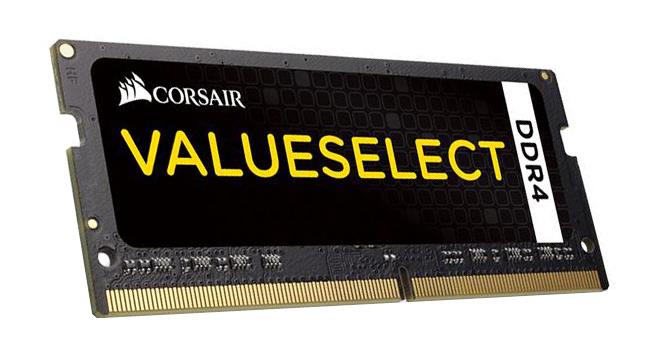 CMSO8GX4M1A2133C15 Corsair ValueSelect 8GB PC4-17000 DDR4-2133MHz non-ECC Unbuffered CL15 (15-15-15-36) 260-Pin SoDimm 1.2V Memory