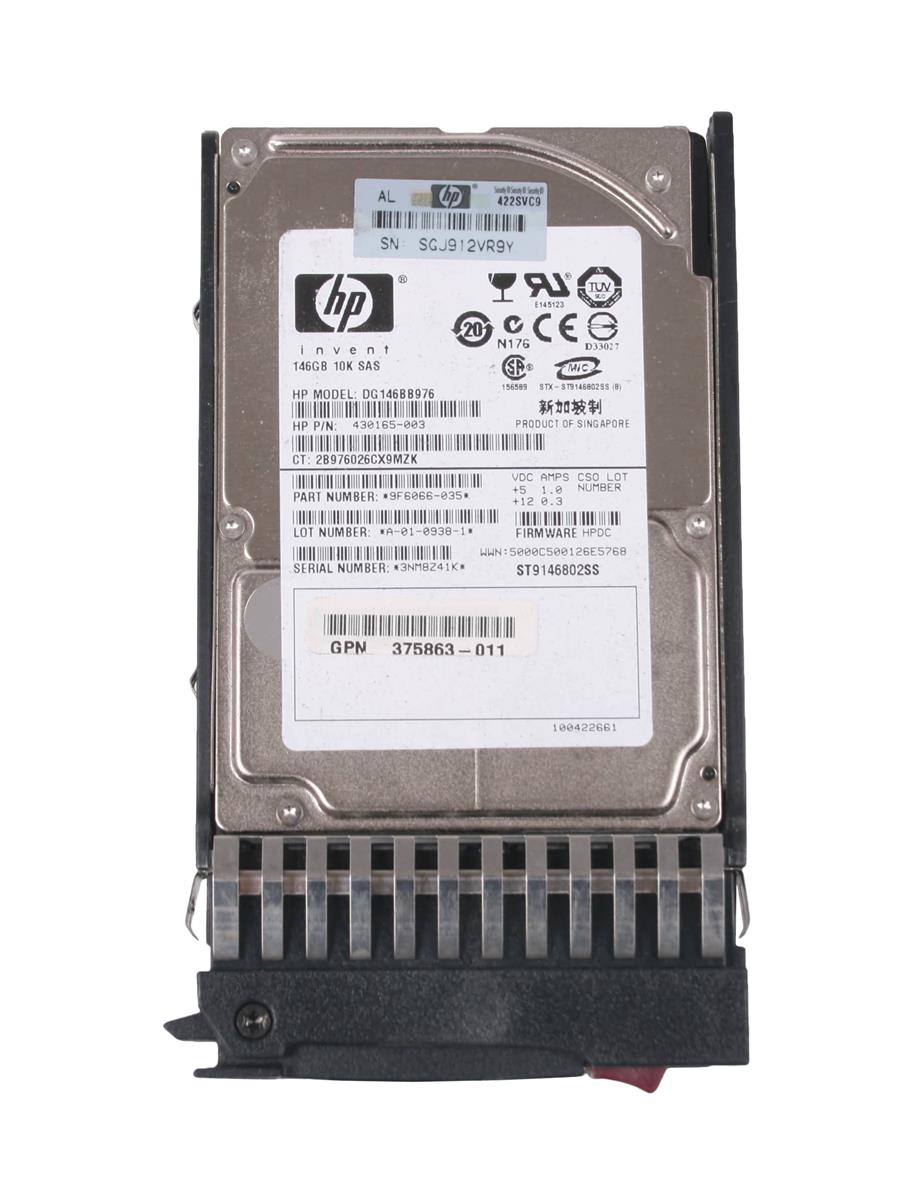 DG146BB976 HP 146GB SAS 3.0 Gbps Hard Drive