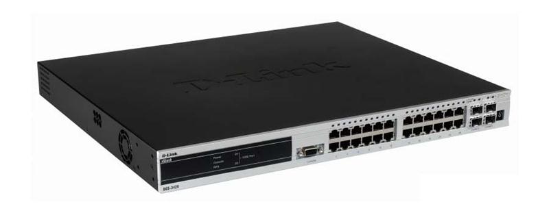 DGS-3426 D-Link 24-Ports Managed Gigabit L2 Poe 4 Combo Sfp 2 10-Gig Slots Switch (Refurbished)